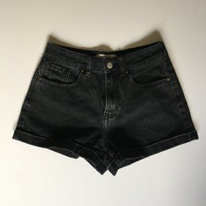 Pacsun High-Rise Black Mom Shorts